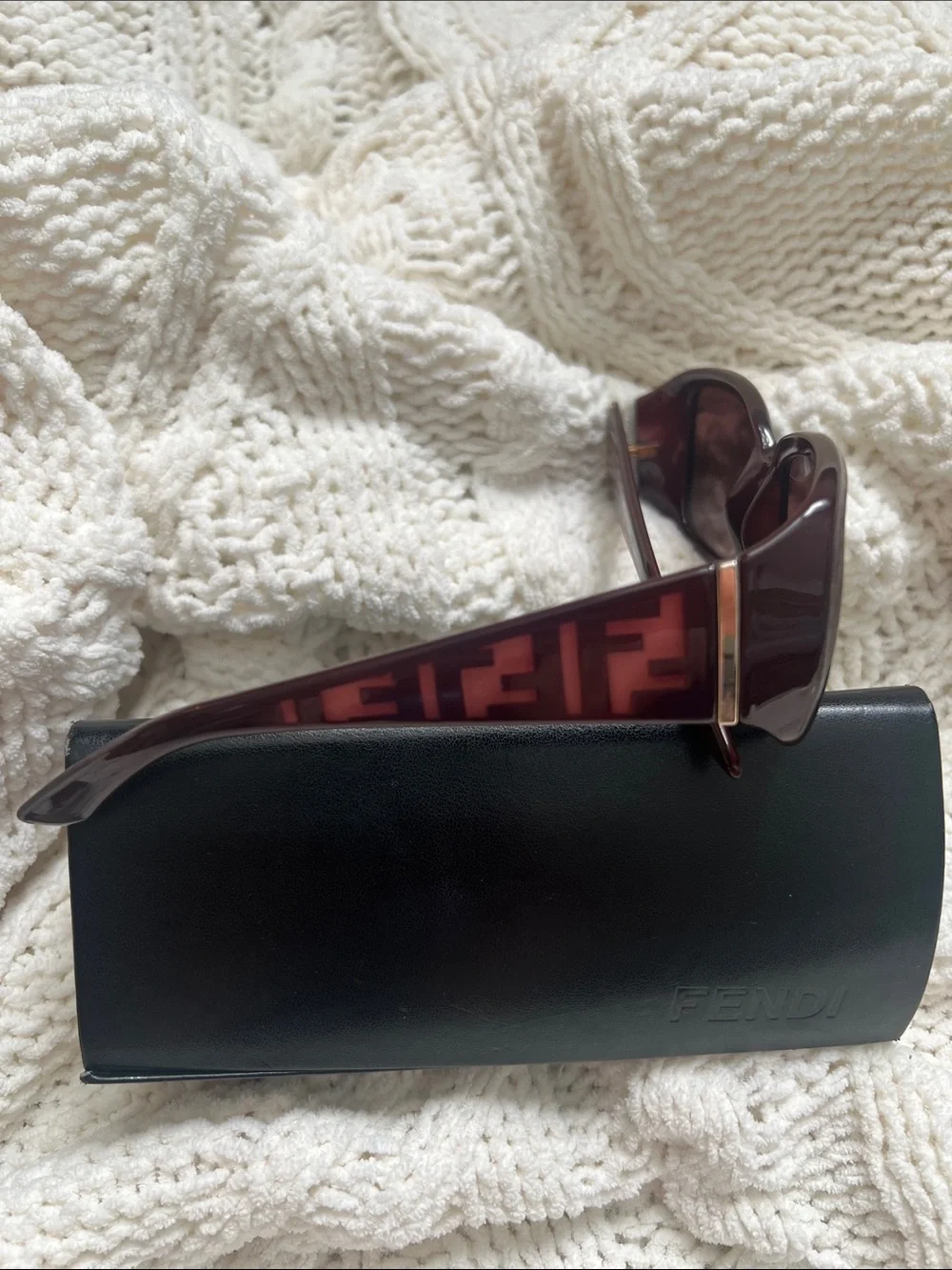 Fendi Women's Dark Brown Gradient Oversized Sunglasses - NEW🕶️😎